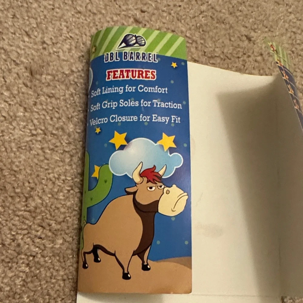 Baby Buckers Dbl Barrel Blue and Brown Boots - Size 1 - Picture 8 of 9